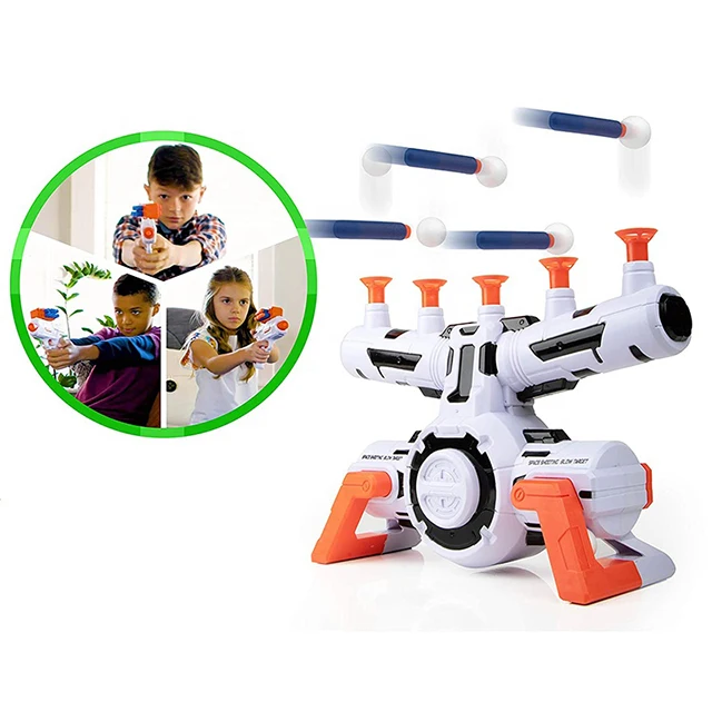 2023 Target game toy gun set  hot sale electric hover shot floating flying ball shooting game toy for kids
