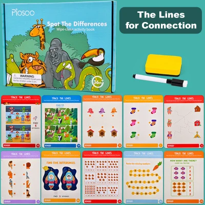
Activities Pen Control and Tracing Game Toy Books 