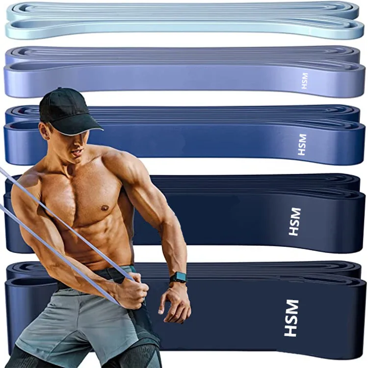 Напечатанные на заказ латексные длинные Эспандеры для тренировок комплект тянущихся эспандеров