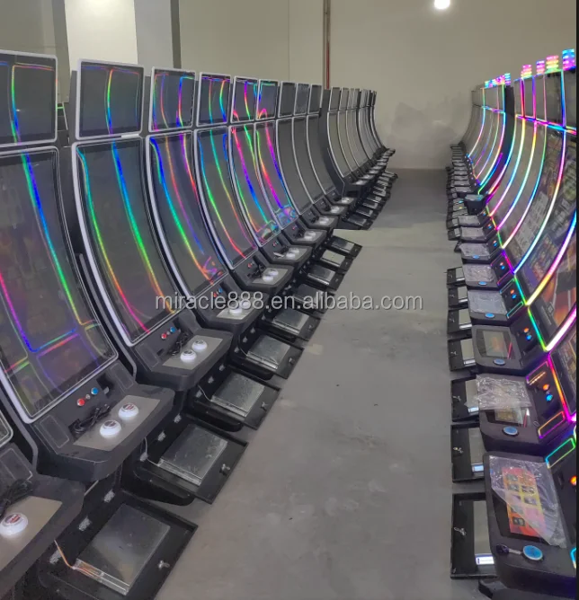 Miracle 2024 New Luxury Skill Game Machine 43 Inch Curved 3M Touch Screen Vertical Arcade Cabinet Fire Game