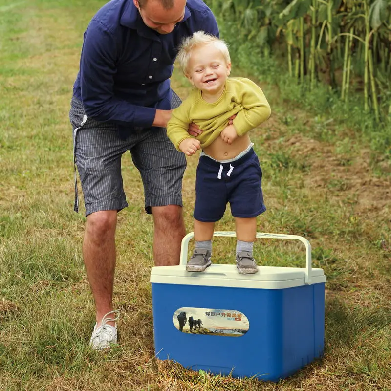 low price promotion mini blue and red 16l blood vaccine plastic cooler box beer can drinking ice cooler box with handle