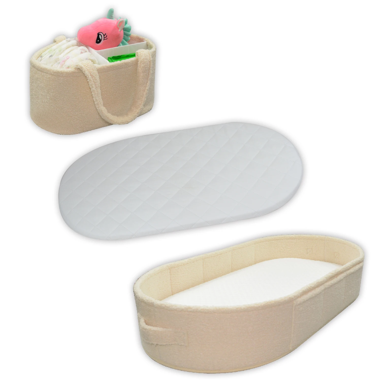 diaper Changing Basket Portable newborn Baby Cot Moses Basket with high density sponge Pad bay changing basket