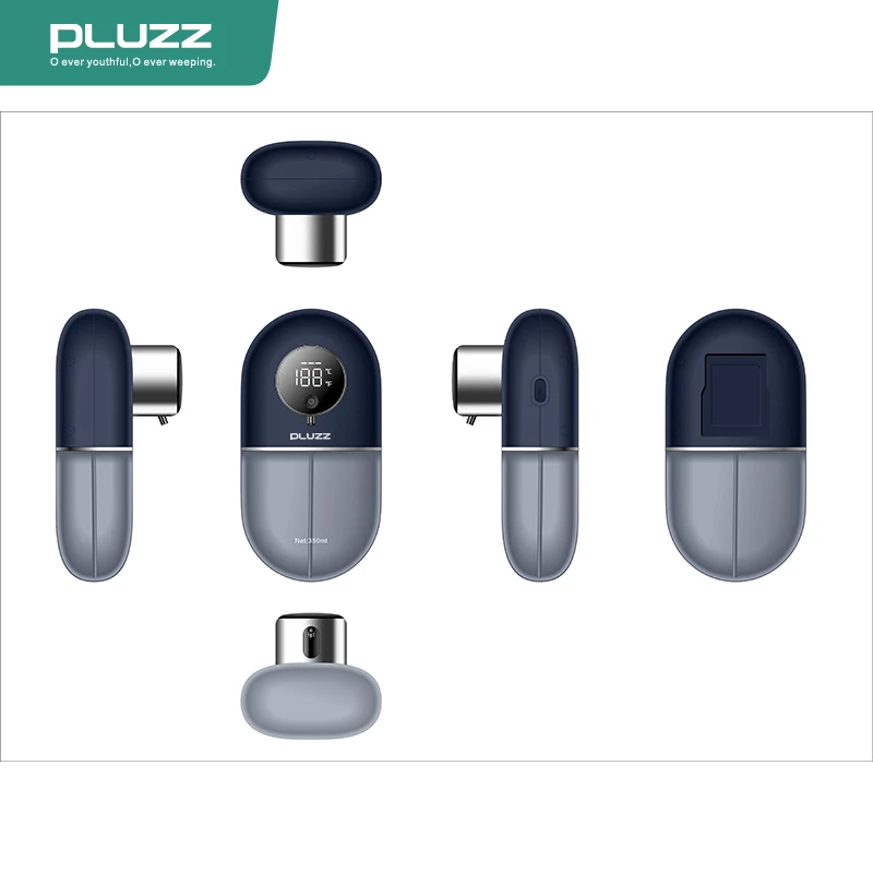 Liquid Soap Dispenser Pebbles Shape Dispenser Liquid Soap PLUZZ Temperature Display Recharged Machine For   House Hotel