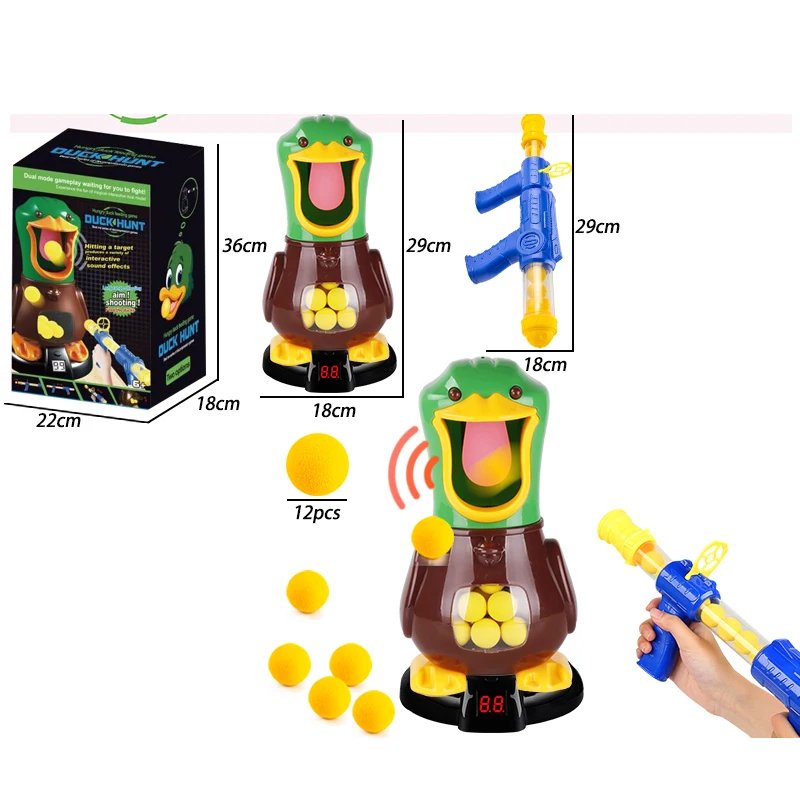 Best selling air guns shooting duck interactive games Shooting score soft bullet toy guns