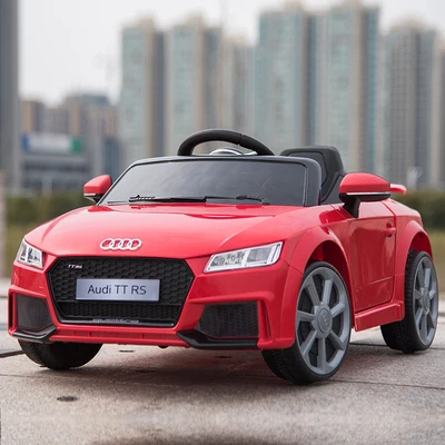 Shantou лицензированный Audi TT RS игрушечный электрический автомобиль с дистанционным управлением на аккумуляторе для детей пластиковый материал мощность колес