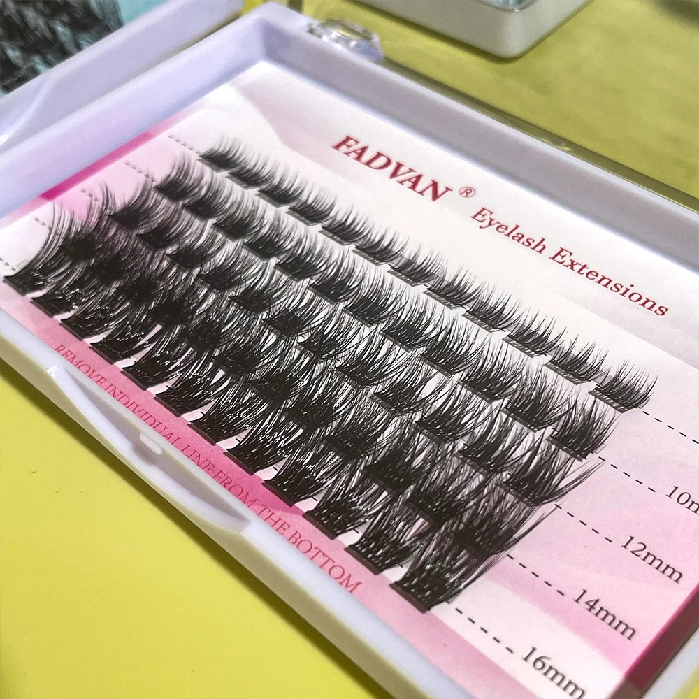 Самопрививающиеся ресницы для наращивания натуральные густые ручной работы сексуальные мягкие сегментированные