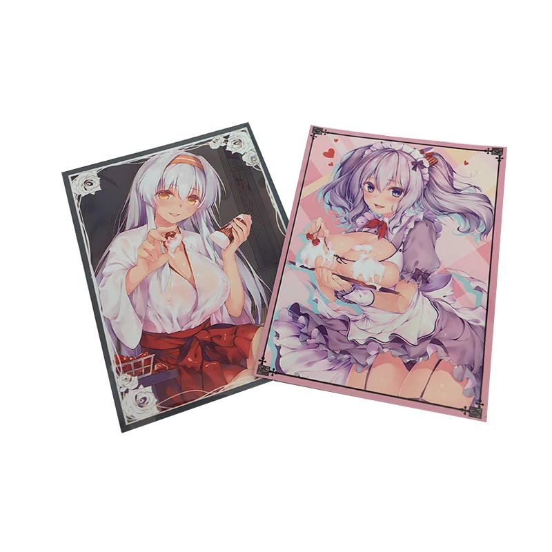 Board Game Anime Art Sexy girl sleeves Trading Card Protector Yugioh Mtg Sleeves