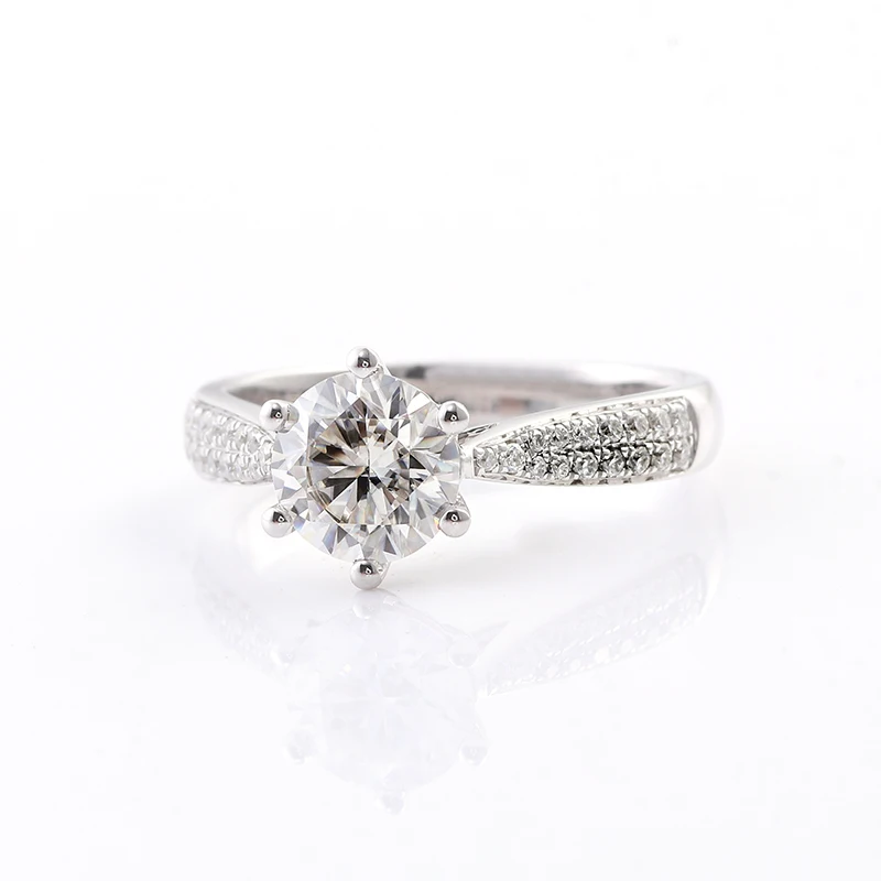  Provence gem platinum pt950 much sparkle 2.0ct lab grown moissanite engagement wedding