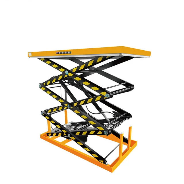 China Manufacturer Toyo 1Ton 3M Small Warehouse Hydraulic Cargo Goods Lift Electric Scissor Lift Tables