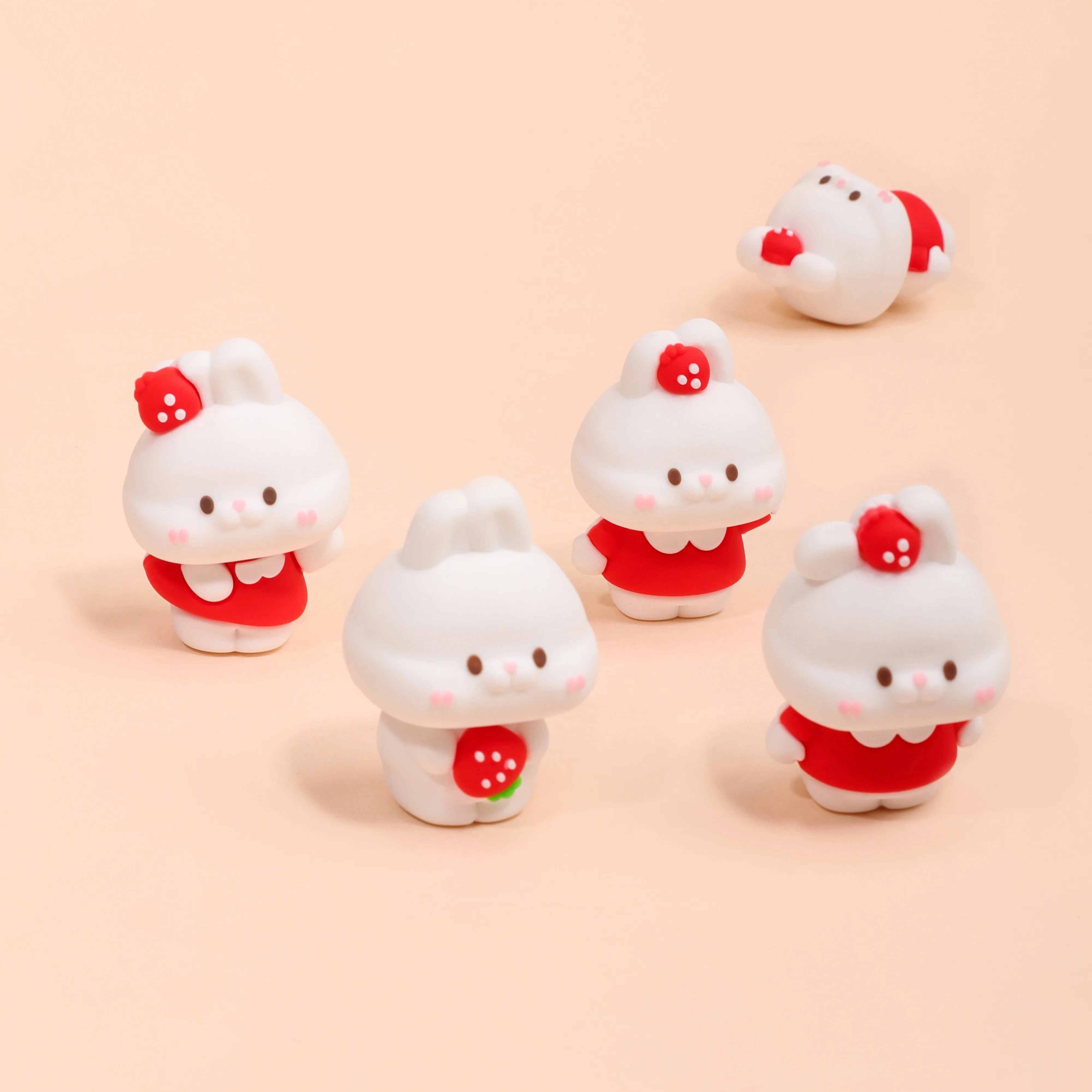 Cute Kawaii Korean Style Japanese Fashionable Eraser for Kids Strawberry Bunny Cute Eraser