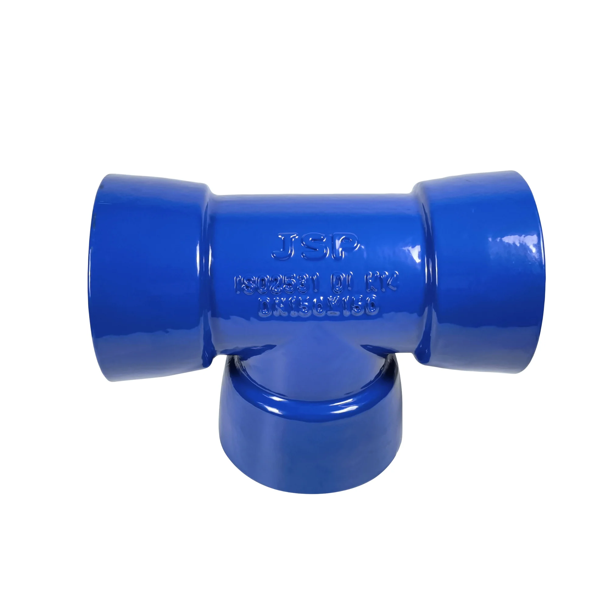 JSP EN545/598 Cast Iron Water Pipeline Ductile Iron Pipe Fittings All Socket End Equal Tee For Ductile Iron Pipe Connection use