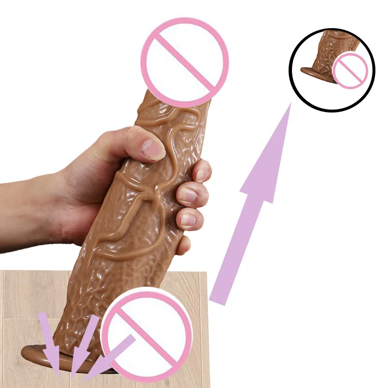 hot sale factory wholesale 16cm 10' pvc thick realistic lifelike natural large dildos for women dildos-para-hombr