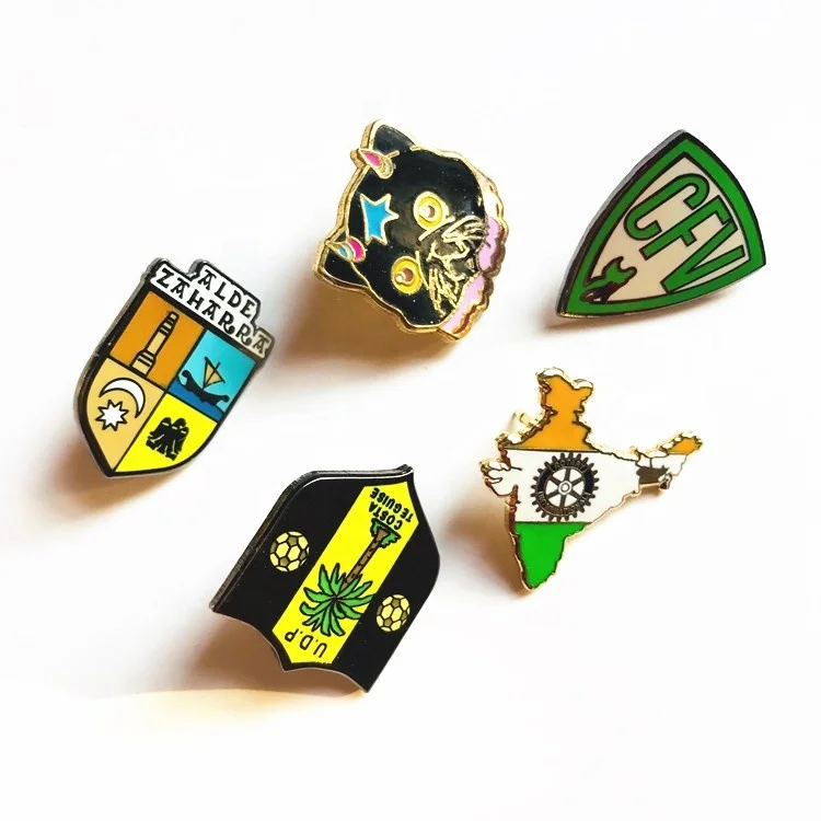 Factory Price Custom Metal Logo pins Zinc Alloy  Gold Company Logo Pin soft/hard Enamel Pin