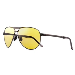 FH17216 linhai car yellow tinted polarized lens  mirror sunglasses