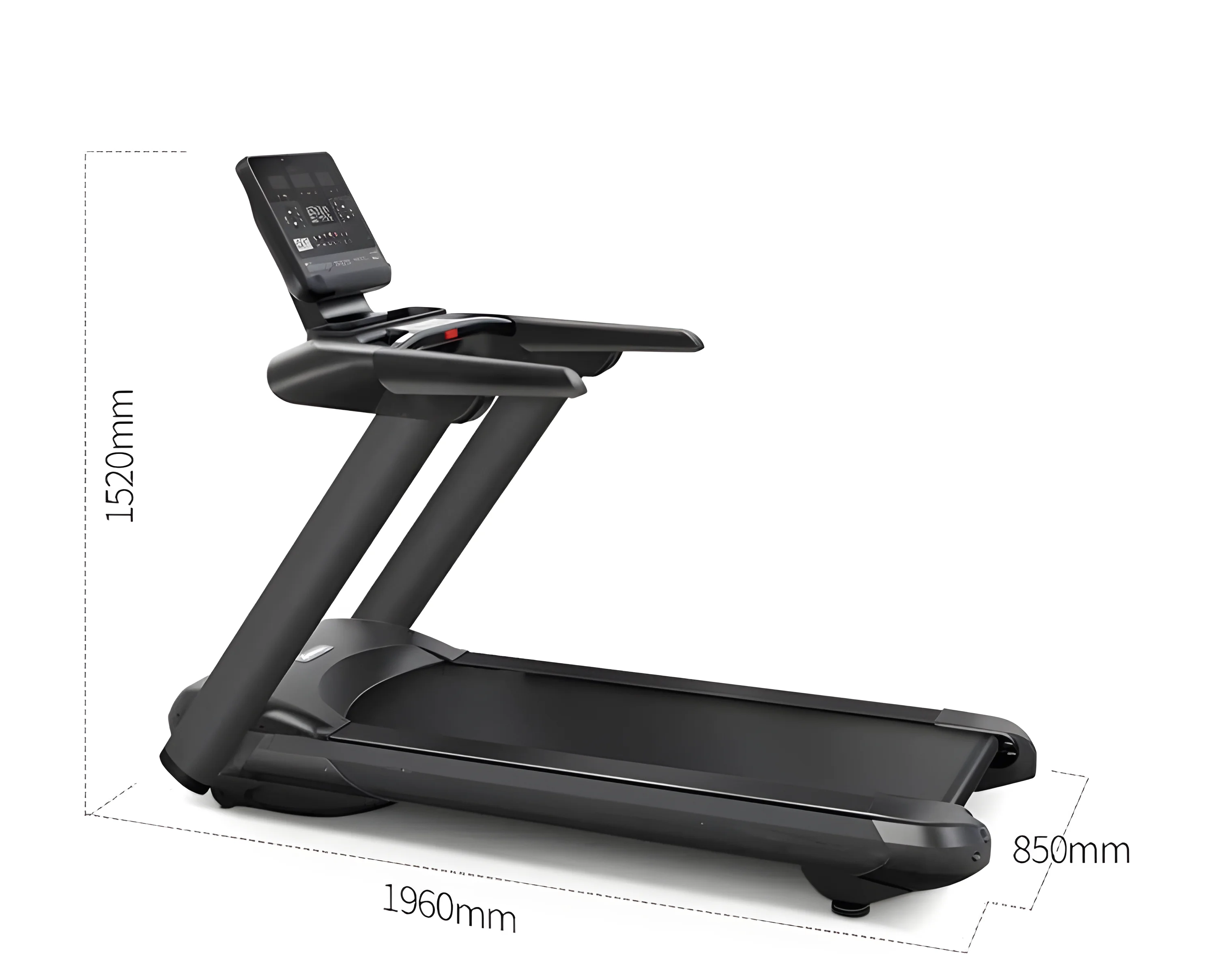 Commercial Grade Electric Treadmill Large Running Surface Heart Rate Monitor Manual Folding LCD LED Display Cardio Mechanical