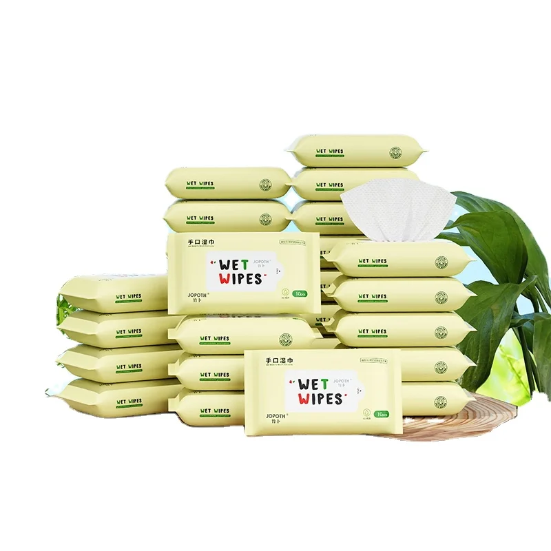 Wholesale small pack nonwoven fabric wet wipes tissue face hand mouth baby wet wipe
