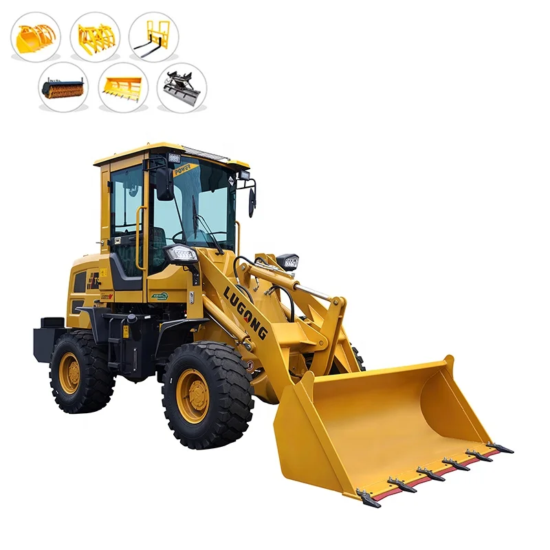 Lugong Verify Supplier Mini Wheel Loader with Options for Renting