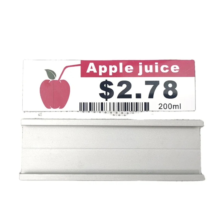 Slot Panel Sign Holder Name Display Aluminum Acrylic Office Desk Name Plate Price Holder for Supermarket