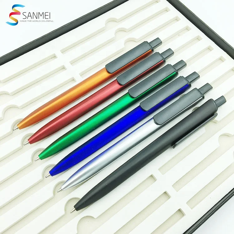 Latest OEM printing plastic retractable custom hotel logo promotional pen for advertising