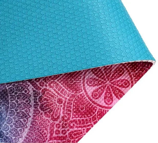 
Custom printed non slip eco friendly gym equipment exercise fitness staying PVC pilates yoga mat 