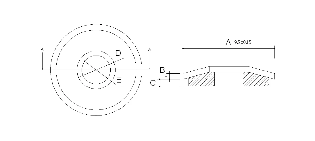 Taiwan Brand Durable Galvanized Steel Sealing Washer Rubber Bonded Sealing Extrusion EPDM Wash OD 9.5 for Export