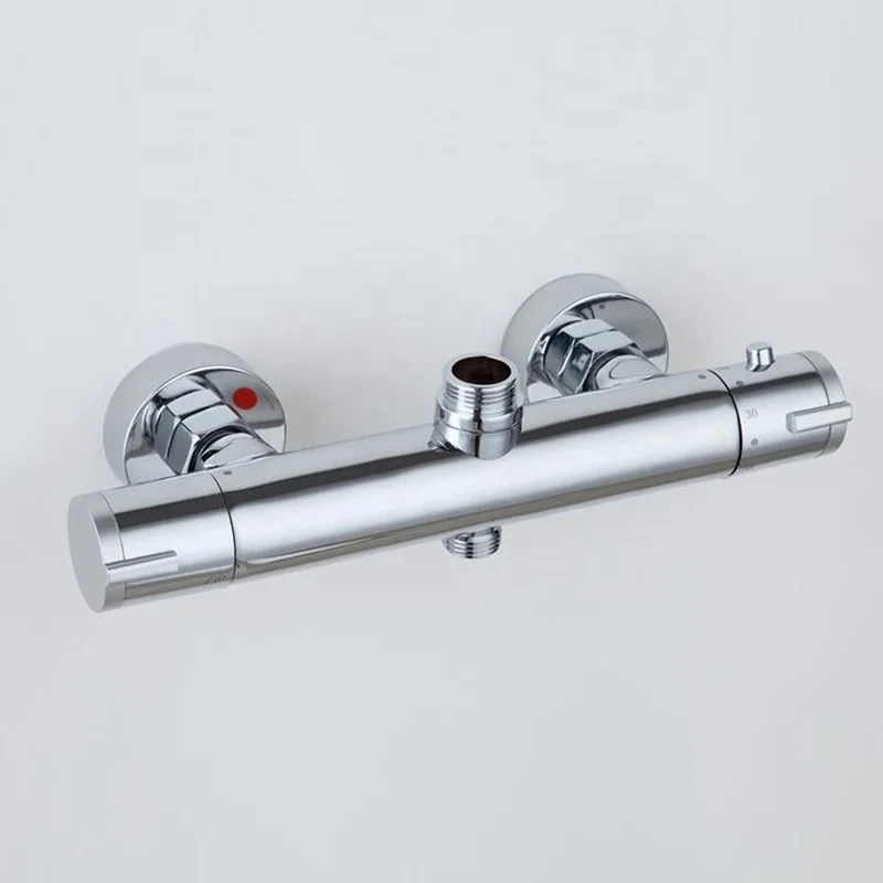thermostatic bath shower mixer tap wall mounted brass thermostatic shower mixer faucets