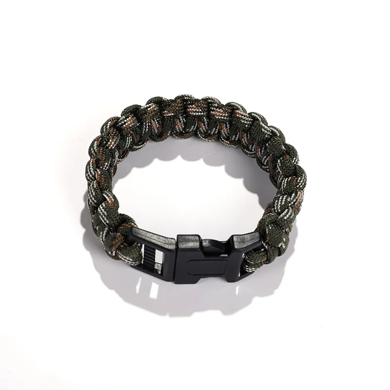 Parachute bracelet manufacturers direct spot wholesale outdoor emergency survival camping escape hand-woven parachute bracelet