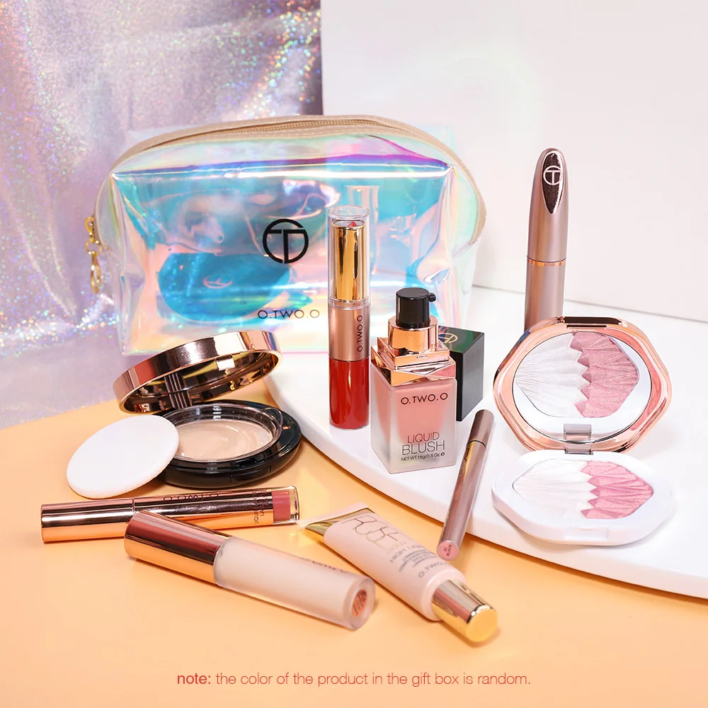 O.TW O.O оптовая продажа набор косметики Подарочная коробка с губной помадой основа Грунтовка кисть Тени для век для девочек