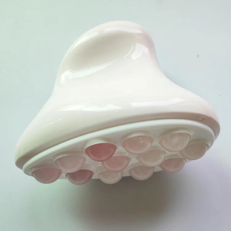 2025 New Design healthy care big gua sha jade roller bead Iron body massage tools for beauty facial spa shower