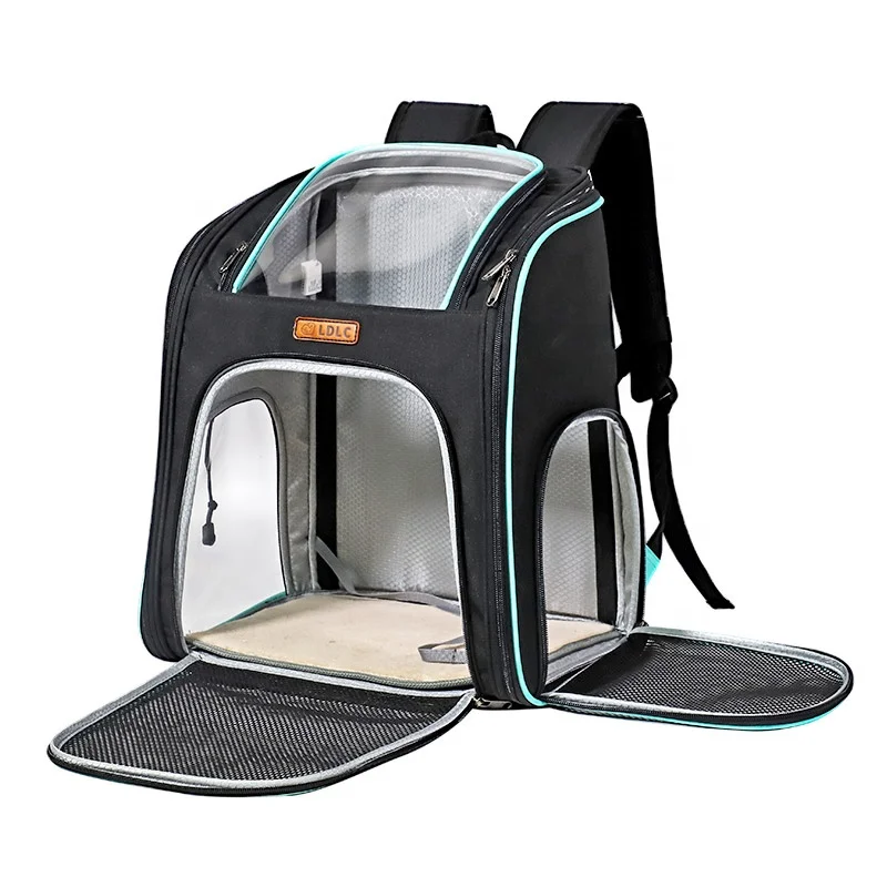 new arrival design two tone snow fabric tackling cat carrier backpack dog travel bag
