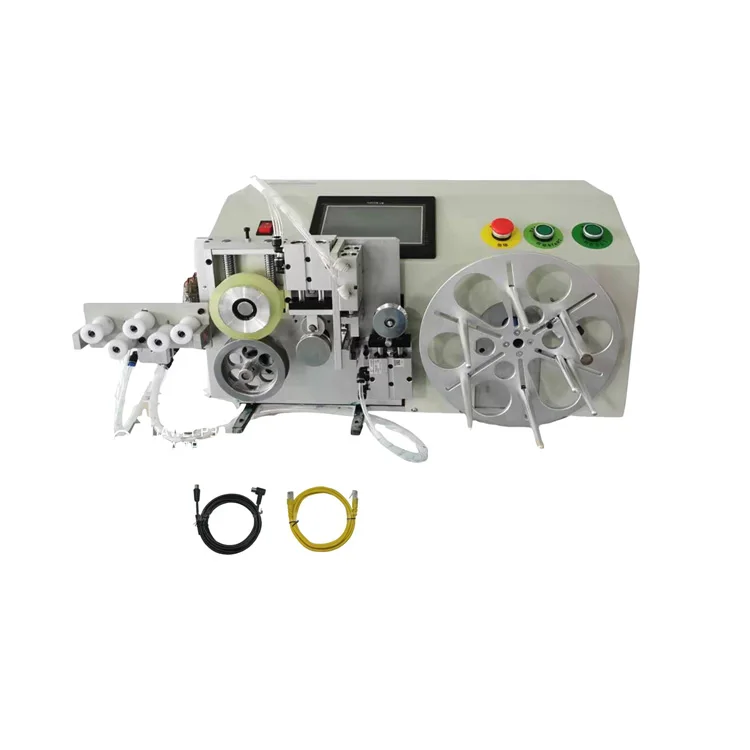 Factory Supply Wire Cable  Full Automatic Cutting Coiling Machine Wire Twist Tie Machine with Meter Counting Cheap Price