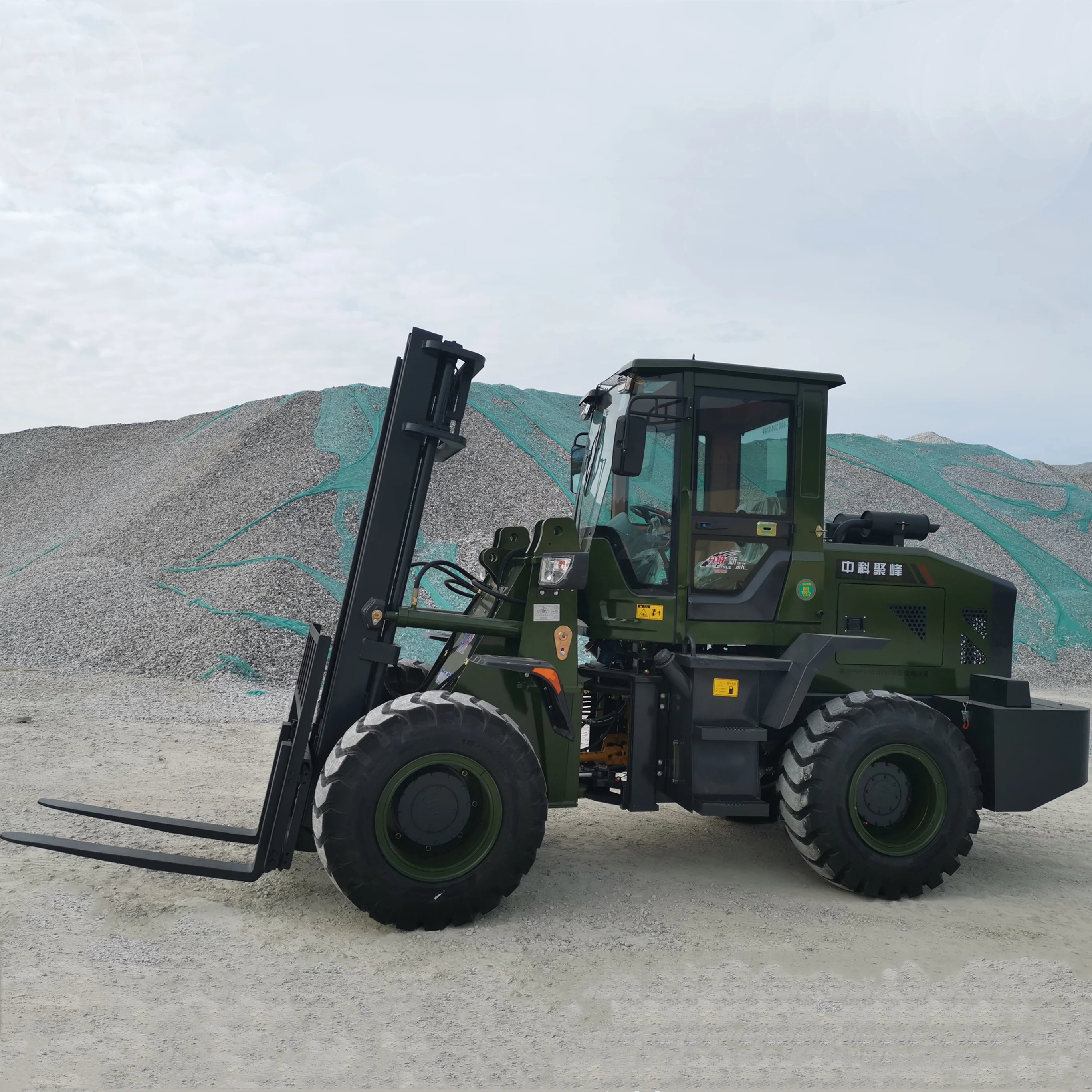 TERRAIN FORKLIFT MODEL CPCY30 ROUGH TERRAIN FORKLIFT 3 Ton FRONT ALL Diesel Engine Medium Wheel Side Reducer Driving Axle 3000mm