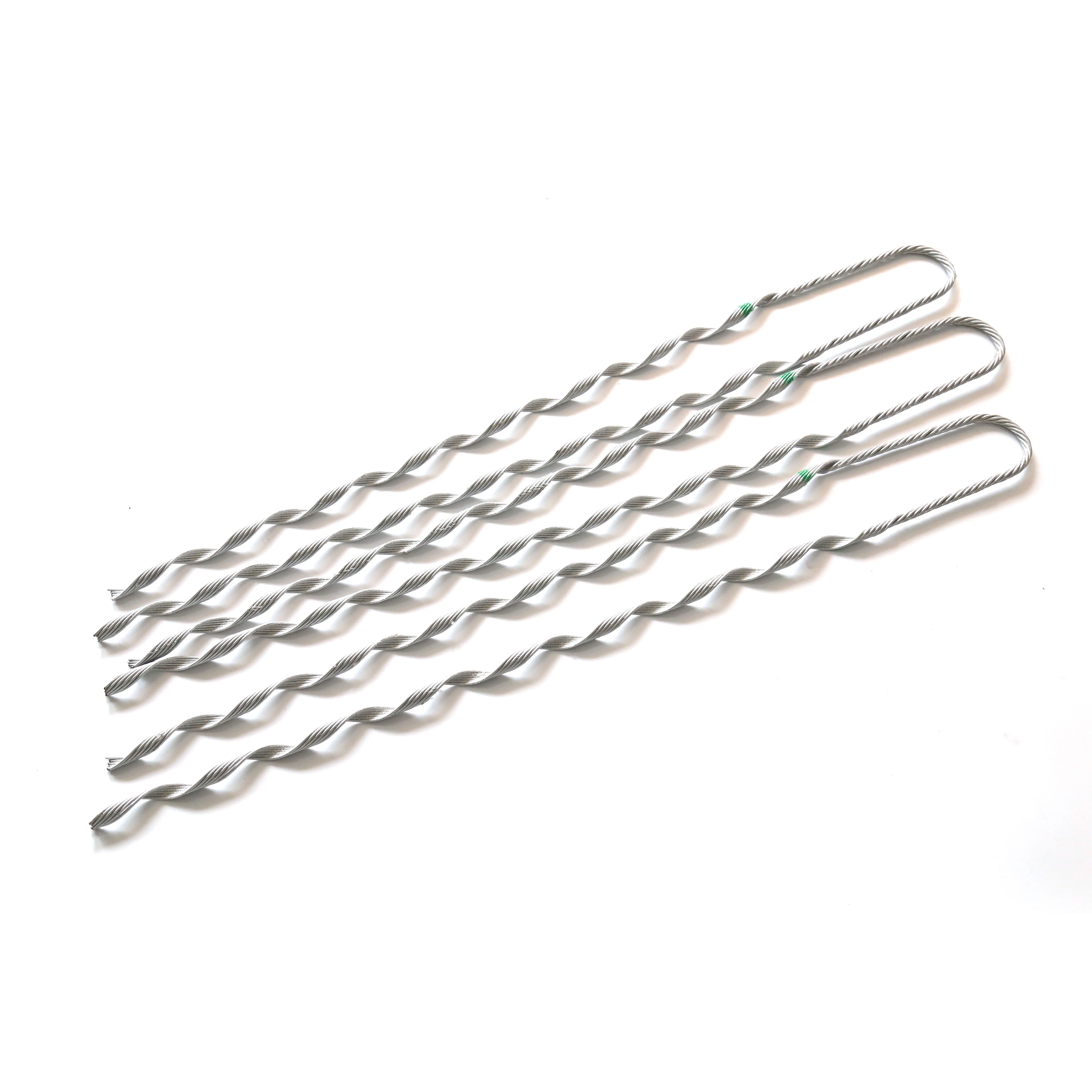 Wholesale 1/7 galvanized steel Fiber cable Armour Rods Preformed Tension Clamp Dead End Guy Grip for ADSS OPGW