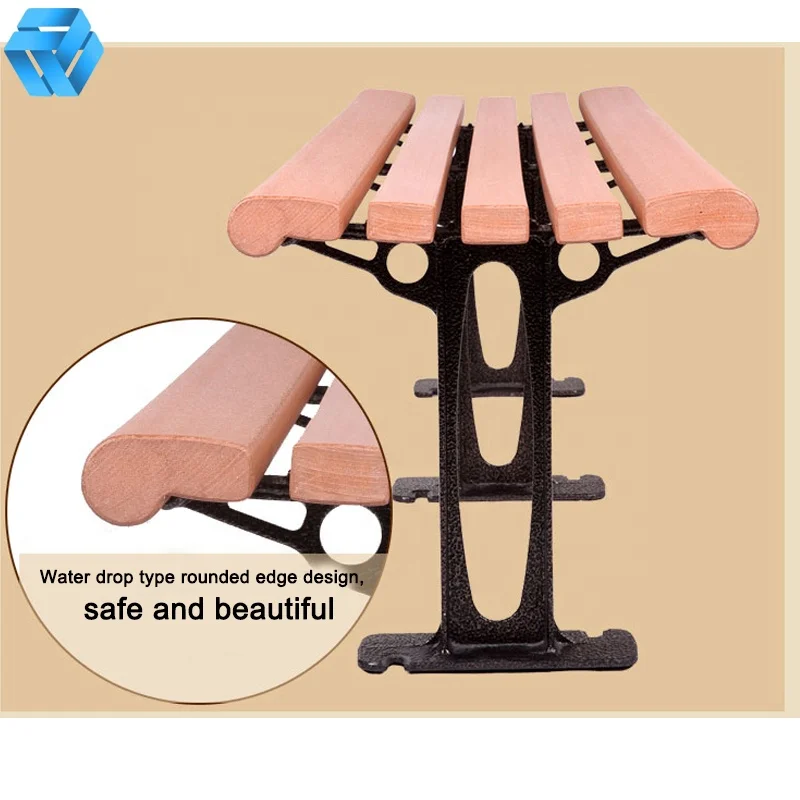 Fire Prevention Insect Ants Moisture-proof Anti Fading Durable Park Chair Public Seat Bench Manufacturers
