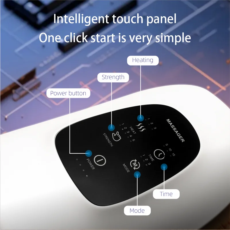 Wireless Hand Massager Machine with Heat Electric Hand Massager for Arthritis Air Compression  Hand Massager