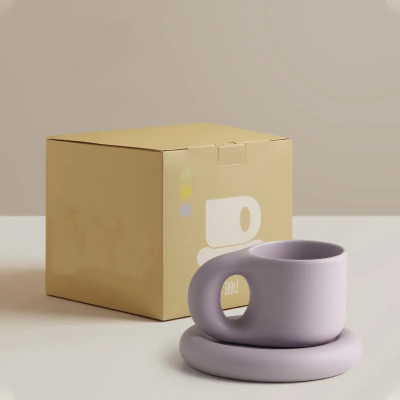 Wholesale Custom Logo Ceramic Porcelain Reuseable Nordic Style Decorativo Teacher Day Coffee Cups And Tea Mugs Gift Set