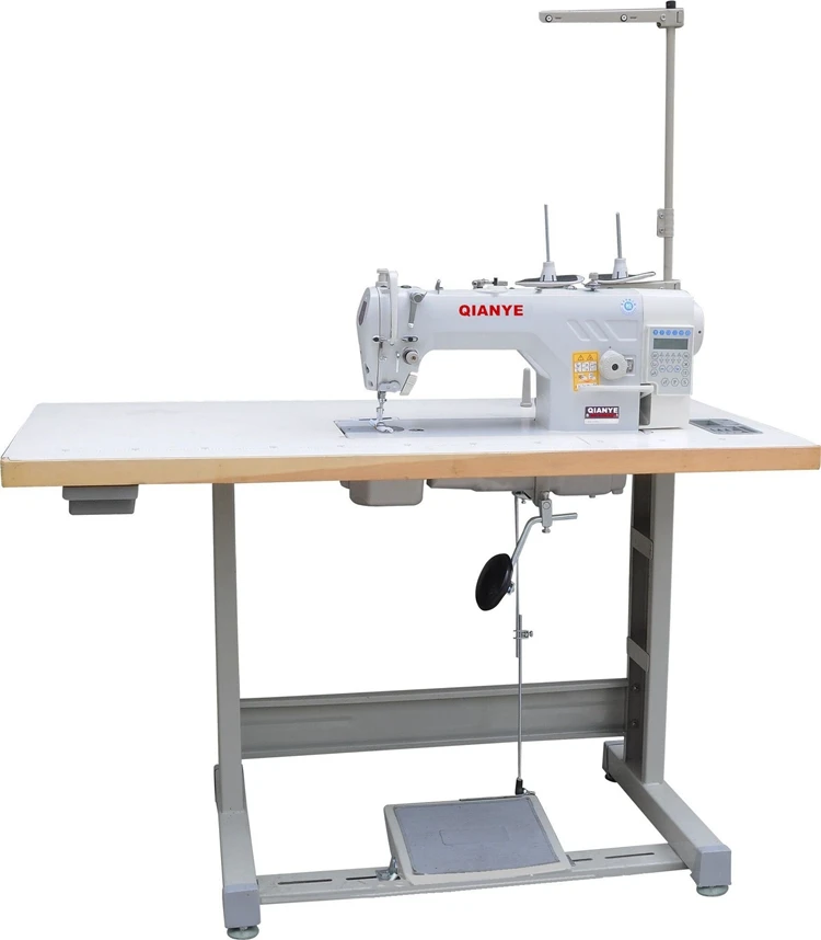 Новая компьютерная швейная машина QY202D электрическая с замком промышленные швейные машины