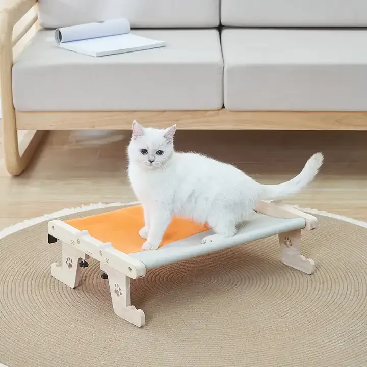 Spot wholesale hanging cat bed window Perch hammock wood cat bed hammock for cats