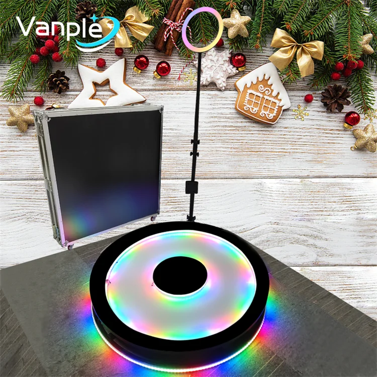 plataforma 360 video furmores professionnel photobooth 360 photo booth rotating machine manual complet set 40% off for events