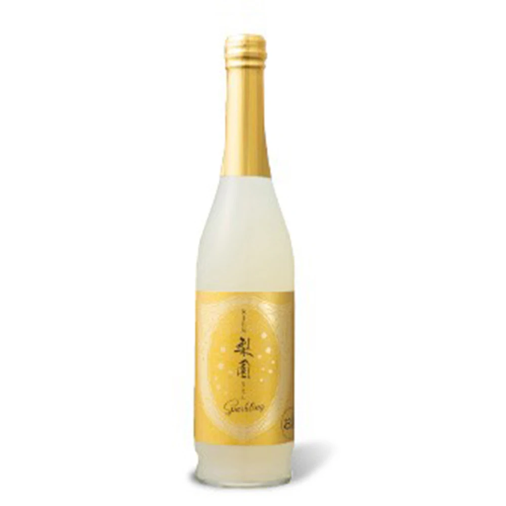 Pears taste light sparkling wine sweet Japanese liqueur bottle