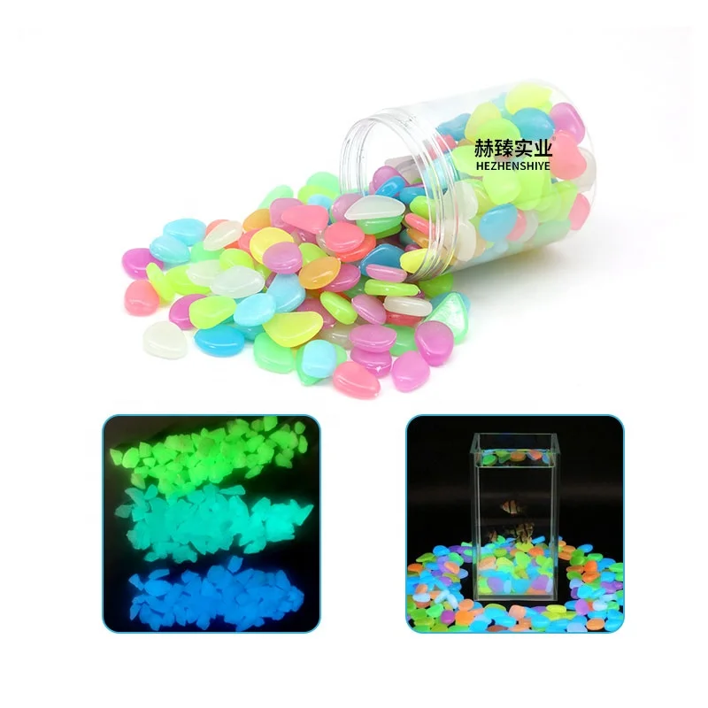 Hot seller-colorful  wonderful resin glow stones for gardening decoration artificial landscape of the aquarium luminous stones