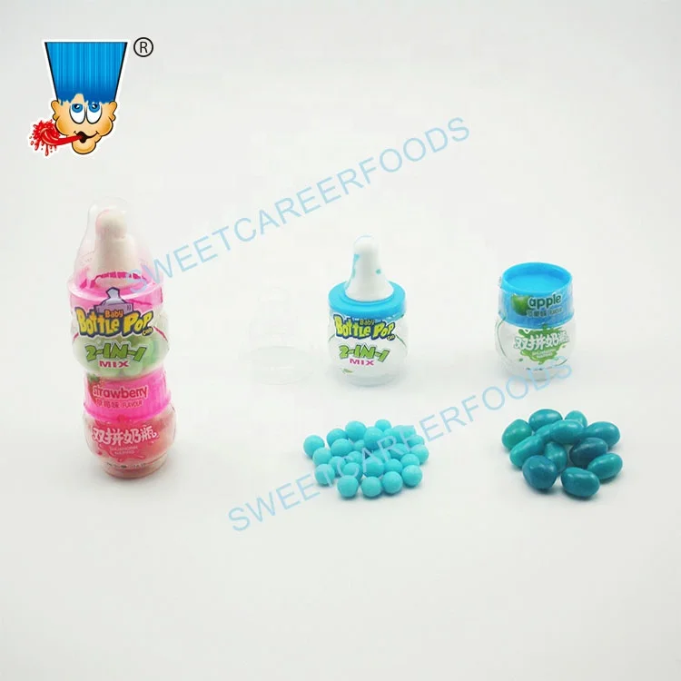 2 in 1 Nursing Baby Bottle Nipple Hard Candy With Jelly Beans Confectionery