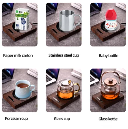 200W Cup Heater Coffee Mug Warmer 100C Hot Tea Maker 5Gear Warmer Coaster Heating Pad Electric Plate Mini Induction Cooker 220V