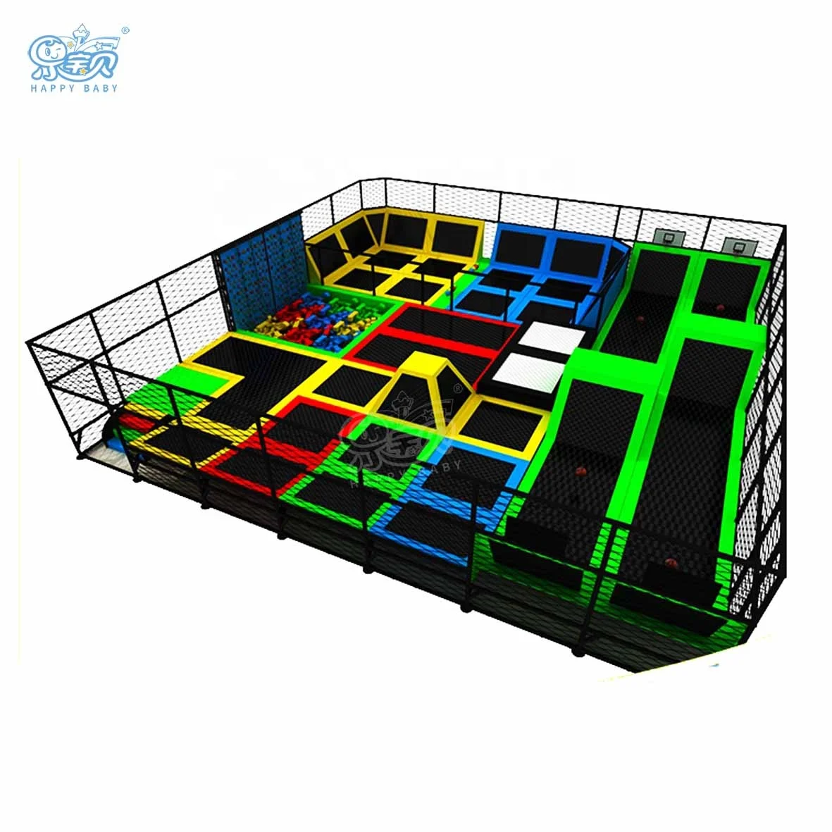 Good Quality Amusement Park Rides Trampoline Park And Trampoline Arena Long Lasting Trampoline Outdoor For Sports Center