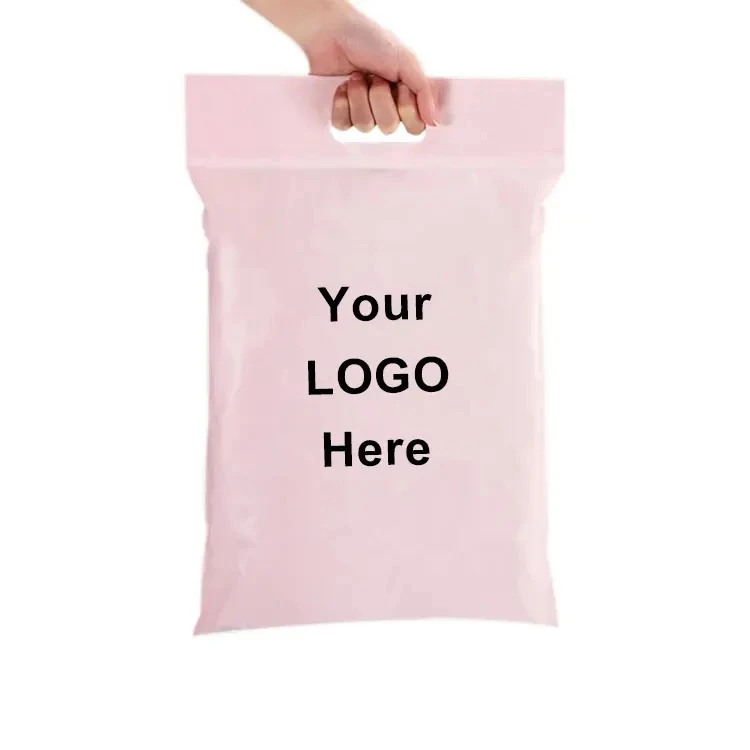 GDCX Plastic Shipping Mailing Bag For Clothing Bag Packing Design Poly Mailers With Handel Mailing Bags Custom Logo Poly Mailer