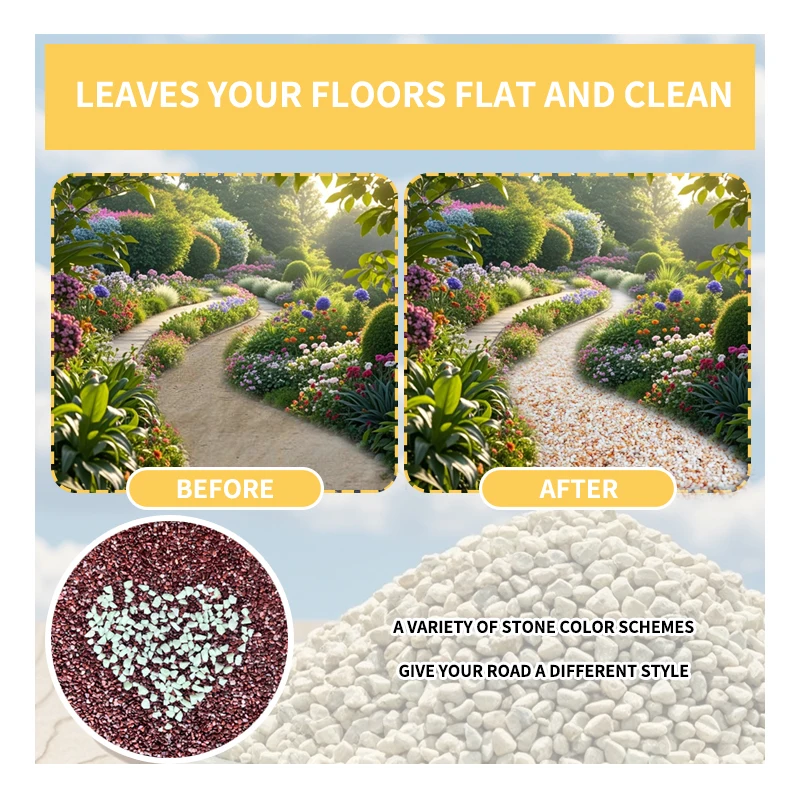 China Factory Low Price Vermiculite Garden Landscape Decoration Natural Stone Pebble Paving