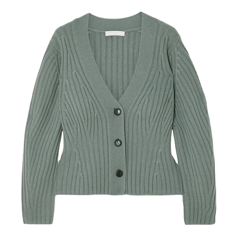 2024 knitwear manufacturer custom winter New fashion cashmere cardigan soft high quality solid cashmere cardigan