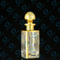 CJ-Decorative 150ml UV Printing Customized Empty Perfume Glass Display Attar Bottle For Oud Oil Shop  Display