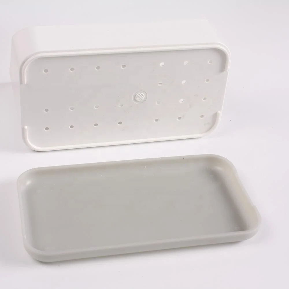 Space saving customizable creative plastic kitchen organizer sponge holder sink caddy with drain