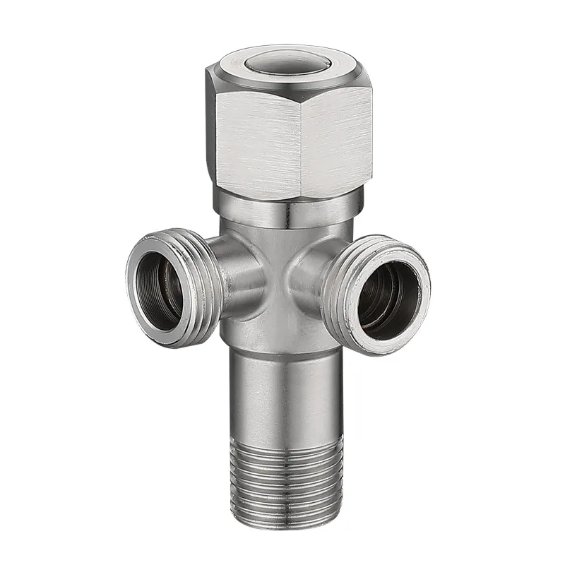 Thickened 304 Stainless Steel Angle Valve 3 Way Corner Valve Water Heater Check Valve